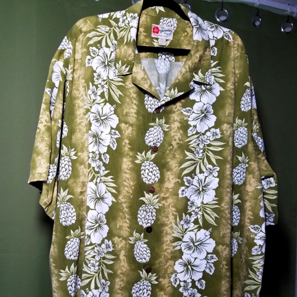 Mens Hilo Hattie 5xl Green Pineapple